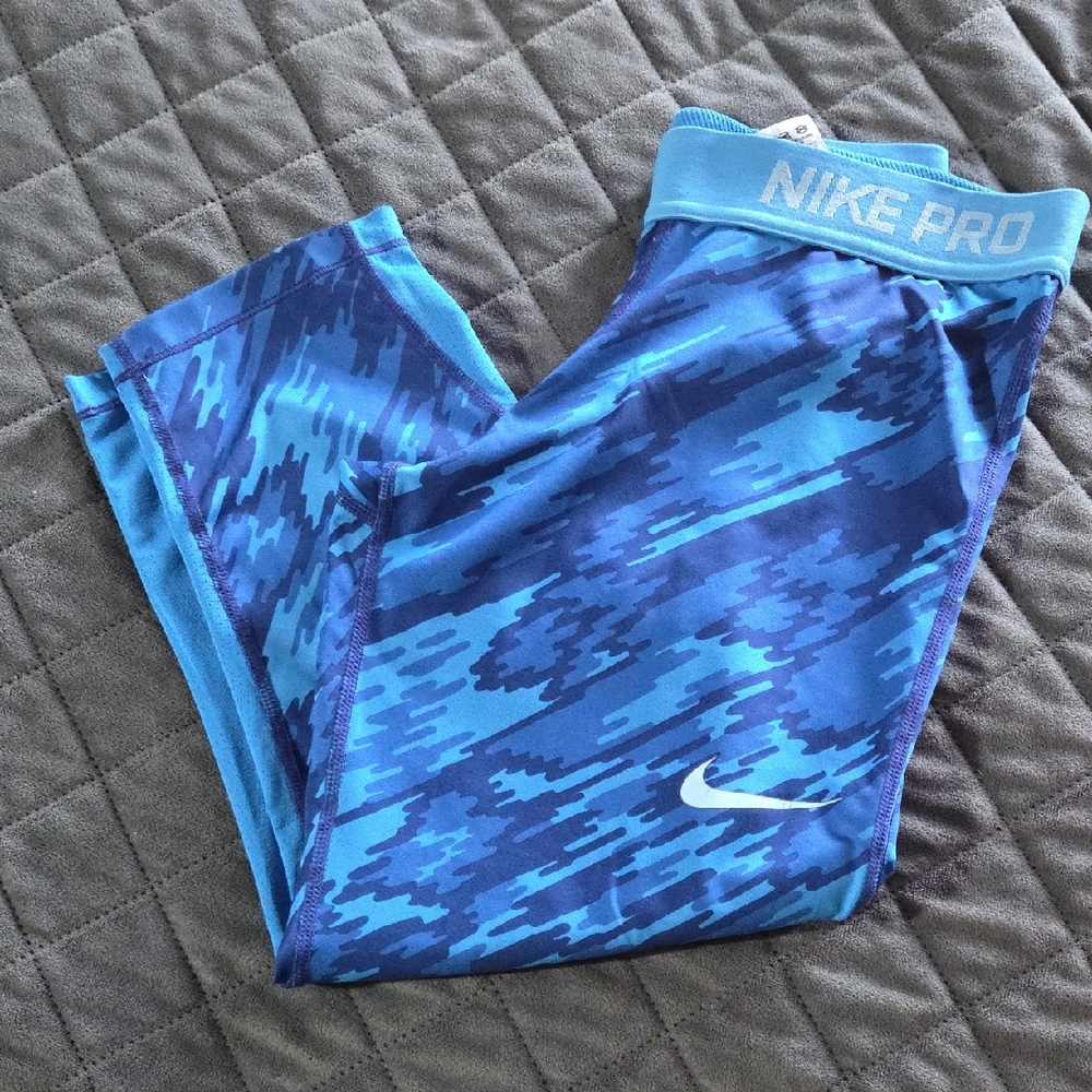 Nike Camo Blue Leggings